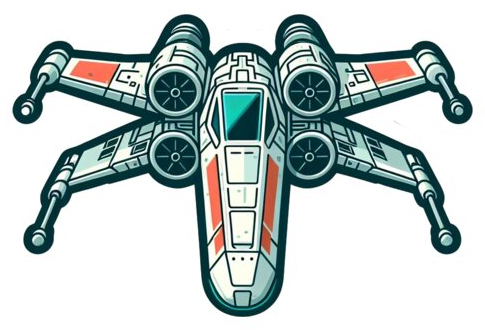 Star Wars X-wing sticker
