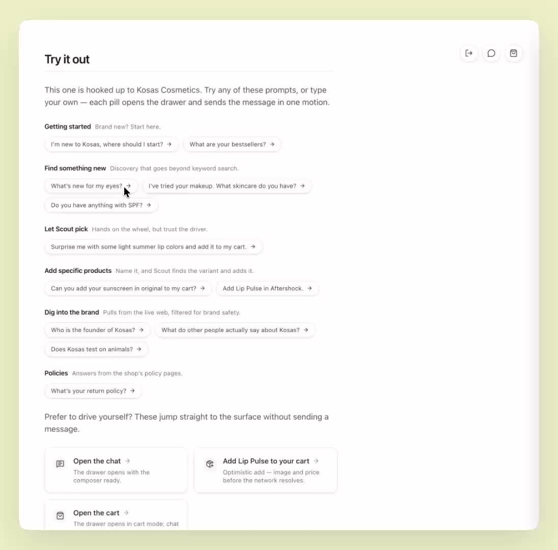 Scout AI Shopping Assistant